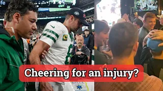The shameful reason fans cheered for Aaron Rodgers injury 🍻