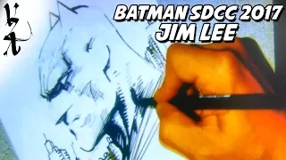 Jim Lee drawing Batman at SDCC 2017