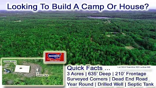 Land For Sale In Maine Just Acreage | 3 Acres Ludlow ME MOOERS REALTY