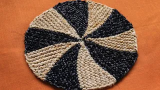 10 कलियों का गोलाकार का पायदान बनाएं । Round shape Doormat design ।