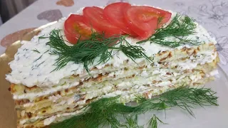 Вкуснейший Кабачковый Торт.Нереально Вкусная Закуска из Кабачков.