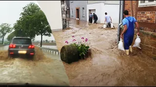 Schwere ÜBERFLUTUNG nach heftigen HAGELUNWETTER in Niedersachsen / Harz