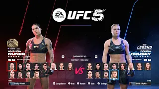 UFC 5 - ALL FIGHTERS IN THE Women's BANTAMWEIGHT Division (PS5)