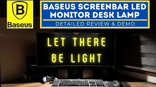 Baseus Screen LED Light Bar USB C Computer Monitor Desk Lamp i-wok series - Unboxing, Review & Demo