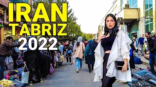 IRAN - Walking In Tabriz 2022 Iranian People Life | Tarbiat Street ایران