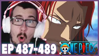 SHANKS THE GOAT STOPS THE WAR!!! ONE PIECE EPISODES 487-489 REACTION! (REDIRECT LINK)