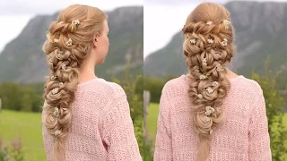 Twisted wedding hairstyle