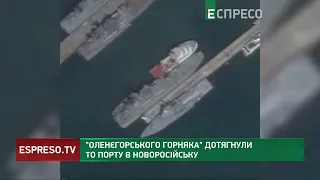 Таки дотягнули до Новоросійська: Оленогорський горняк з пробоїною вже красується у порту