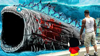 Who Killed Giant Monster Black Bloop Biggest Fish in GTA 5! The Bloop Giant Fish Sea Monster