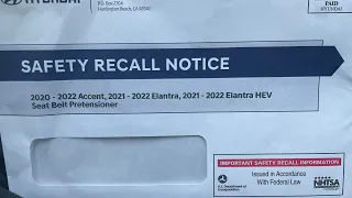 Hyundai Safety Recall