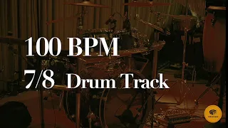 100 BPM 7/8 Drum Track