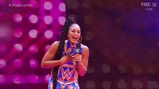 Bianca Belair Laughing To Bayley's Face