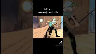 Luffy vs Nami Robin Sanji Zoro