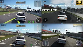 Automobilista 2 vs Forza Motorsport 7 vs Project CARS 2 vs Project CARS 3  Brands Hatch Comparison