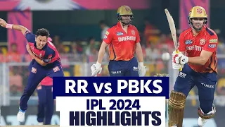 RR vs PBKS IPL 2024 65 Full Match Highlights: Rajasthan vs Punjab Full Match Highlights | Highlights