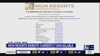 MGM Resorts releases statement on system outage