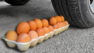 EXPERIMENT CAR vs LOTS OF EGGS, Coca Cola, Mirinda | Crushing Crunchy & Soft Things by Car