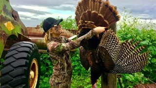 7-yard Turkey Kill With A Bow!!| Abby's First Time Bow Hunting!