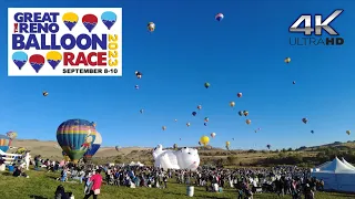 WORLD'S LARGEST FREE HOT-AIR BALLOONING EVENT | RENO | 4K 🎧