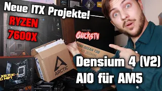 Neue ITX Projekte! 🤩 RYZEN 7600X & Densium 4 (V2) SFF Gehäuse Alphacool Core Ocean T38 AIO für AM5