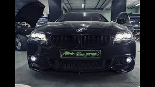 Установка 4 светодиодных линз в BMW 5 F10