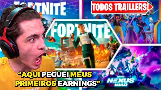 SUETAM REAGE: TODOS os TRAILLERS de SEASONS do FORTNITE