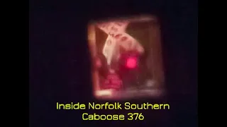 Inside NorfolkSouthern Caboose 376 Railroad Crossing Flashing Danville County Railroad HO Scale