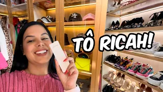 MEU CLOSET DA CASA NOVA TÁ PRONTO!!!!