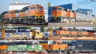 BUSY day! Railfanning Commerce 1/30/2022 FT BNSF 3119, OCS, ATSF, NS, CSX, CN, Gensets, Geeps, Fire