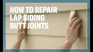 How To Install LP® SmartSide® Trim & Siding: Repairing Lap Siding Butt Joints