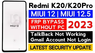 Redmi K20/K20 Pro frp bypass (WITHOUT PC) Google account frp unlock.