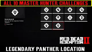 Red Dead Redemption 2 All 10 Master Hunter Challenges Guide - Legendary Panther Location