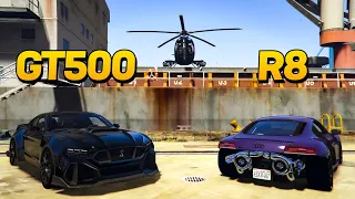 Rescatamos Un GT500 Y Un R8 Twin Turbo De La Policia Gta Rp