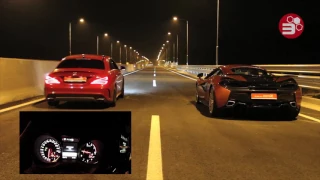 Benz CLA45AMG vs McLaren 570s