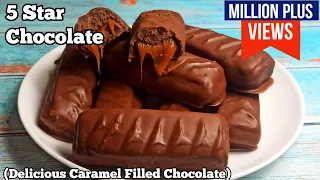 Homemade 5-Star Chocolate Recipe with Caramel Filling ~ Step-by-Step Guide