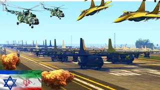 Israeli Military Base Badly Destroyed BYy Iranian Fighter jets - GTA 5