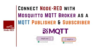 How to Connect Node RED with Mosquitto MQTT Broker as a MQTT Publisher and MQTT Subscriber