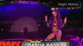 Sasha banks breast cancer entrace/attire