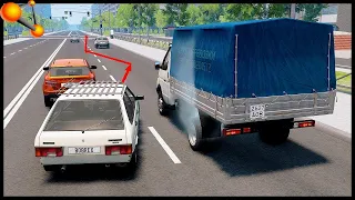 ШКОЛЬНИКИ На ТАЗАХ Попали В ДТП! - BeamNg Drive