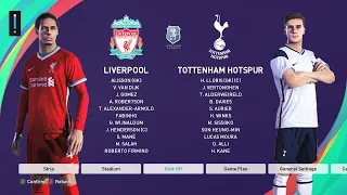 PES 2021 Gameplay : Liverpool VS Tottenham Hotspurs (1-1), Professional Level