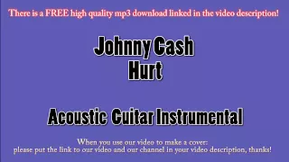 Johnny Cash - Hurt (Guitar Instrumental) Karaoke