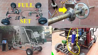 Homemade Go Kart at home / instructions for making the car Go kart