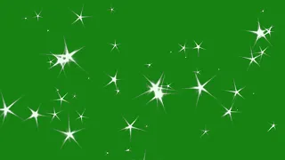 Green Screen Stars Animation Effect Overlay Chromakey 3D Футаж Звезды Искры Эффект хромакей