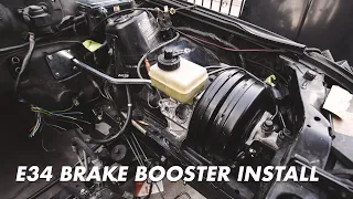 E30 V8 BUILD - E34 REMOTE BRAKE BOOSTER INSTALL