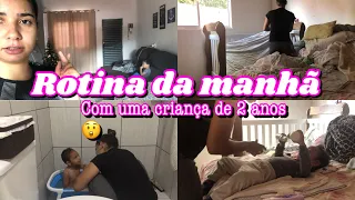 Rotina da manhã com uma criança de 2 anos / não é fácil 😨