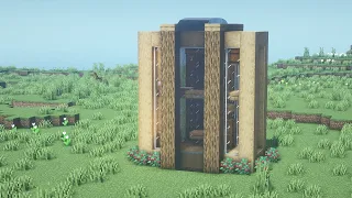 마인크래프트 건축 강좌 : 작은 나무 모던하우스ㅣMinecraft : How to Build a small Wooden Modern house