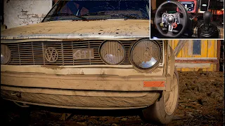 Rebuilding a Volkswagen GOLF GTI (MK1 - 1976) - FORZA HORIZON 5 - LOGITECH G29 Gameplay.