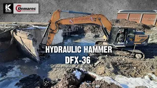 Demarec - Hydraulic hammer DFX-36 under water