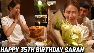 SARAH Geronimo EMOSYONAL ng SURPRESAHIN sa Kanyang 35th Birthday ni Matteo Guidicelli Simpleng Handa