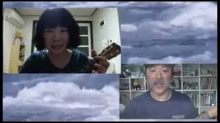 Bridge Over Troubled Water (Simon & Garfunkel ukulele ft. hanghang80)